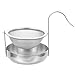 Luxshiny Teesieb Edelstahl Tee Steeper Tee Infuser Lose Teefilterkorb Kaffee Infuser Mesh Teesieb für Lose Teesichtskräfte Gewürze