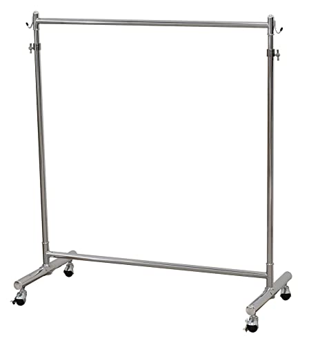 seiei(セイエイ) 【 耐荷重100kg たっぷり掛けられる頑丈ハンガーラック】シングル 幅108cm 18642 クロムメッキ