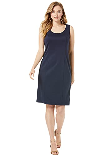 Jessica London Women's Plus Size Ponte Jacket Dress Suit - 16, Black White Ombre Strait Multicolored