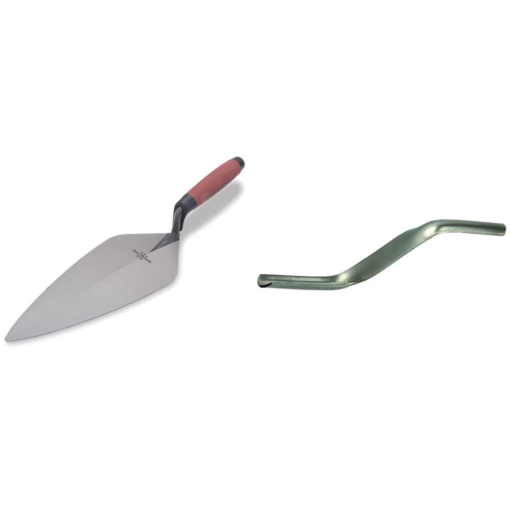 Marshalltown 3311D 11-inch Brick Trowel London Pattern - Durasoft Handle & 82 Brick Jointer 5/8in and 3/4in