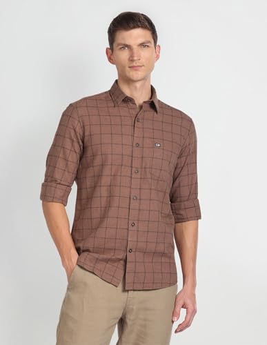 Image of Arrow Men's 100% Cotton Slim Fit Shirt