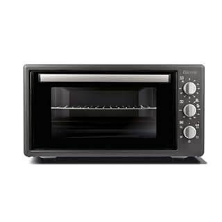 Girmi FE4500 Forno Elettrico Ventilato, 1400 W, 45 Litri, Timer 90 min, Termostato Regolabile, Funzioni Cottura Base, Grill, Combinata, Accesori Inclusi, Grigio Antracite