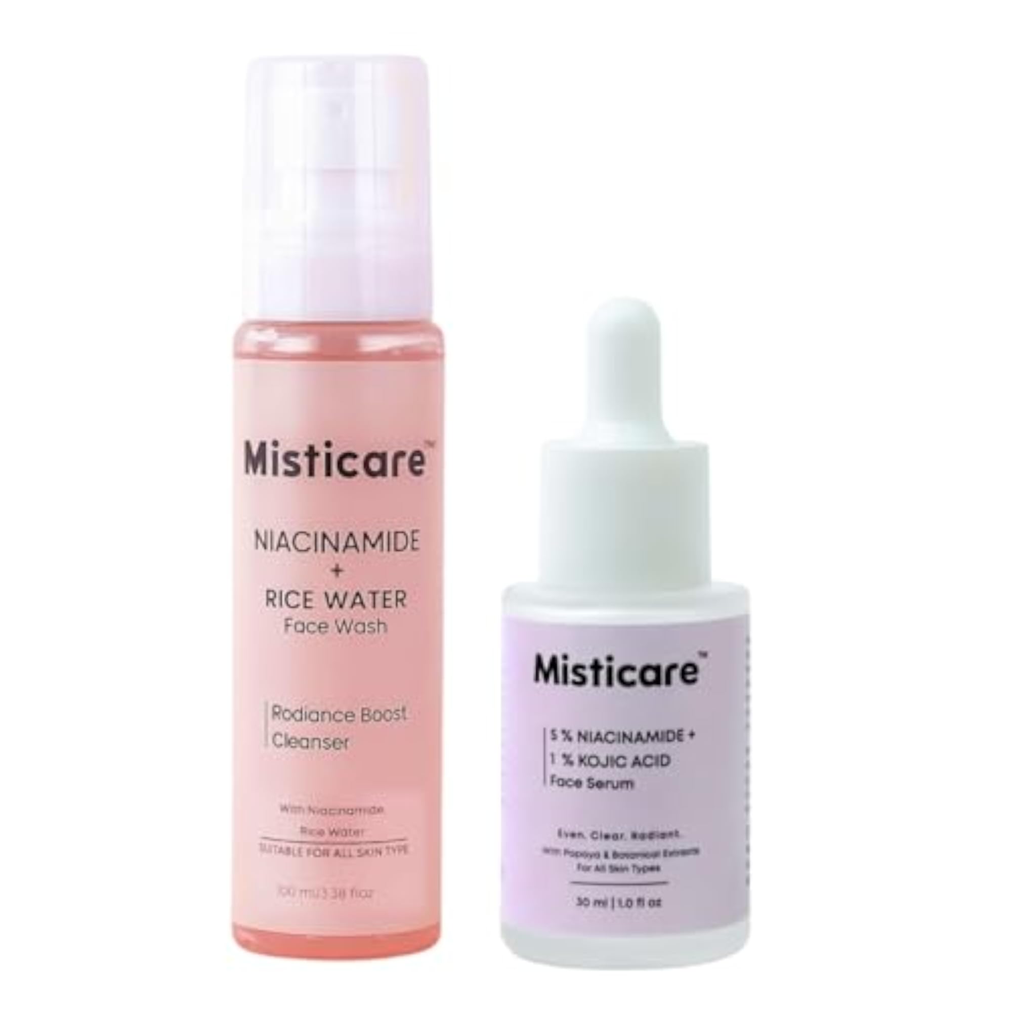 Hydration and Clarity Kit with Niacinamide & Kojic Acid Serum