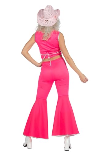 WILBERS & WILBERS 4619 - Festival Disco & Western Outfit für Damen, Weste und Hose, Cowgirl, Karneval, Rosa