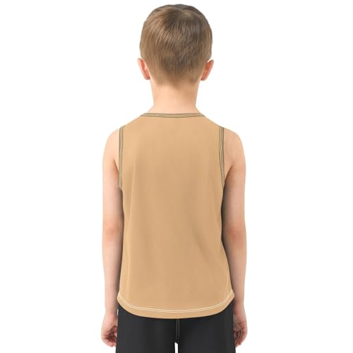 Cute Capybara Face Boys Tank Top Sleeveless Quick Dry Athletic T-Shirts 3-10T3