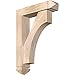 Ekena Millwork BKT0604X22X30WTL03SDF Westlake Arts and Crafts Smooth Bracket w/Offset Brace, Douglas Fir