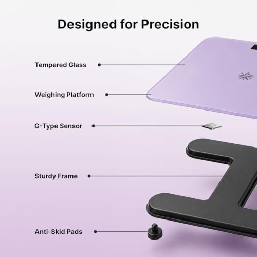 Image of Cult Active body Weighing scale, LCD display, Weight Machine, 180 Kg, Batteries included, Tempered Glass Platform, Ideal for Home Use, Pink.