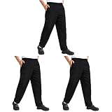 SOIMISS 3-Teiliges Paar Koch-Peelings Koch-Arbeitskleidung Baggy aus Atmungsaktivem Belüftungsmaterial XL-Material Herrenhose Größe Koch