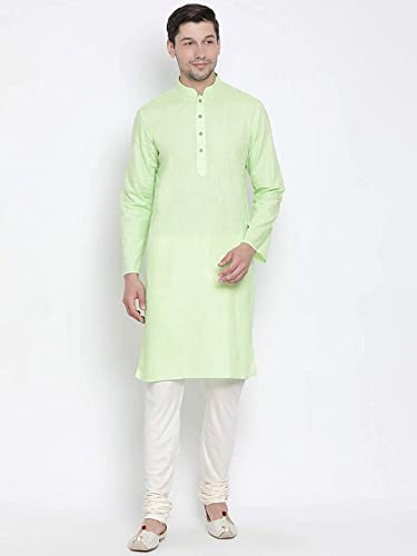 Image of Royal Kurta Mens Cotton Long Kurta Pyjama Set