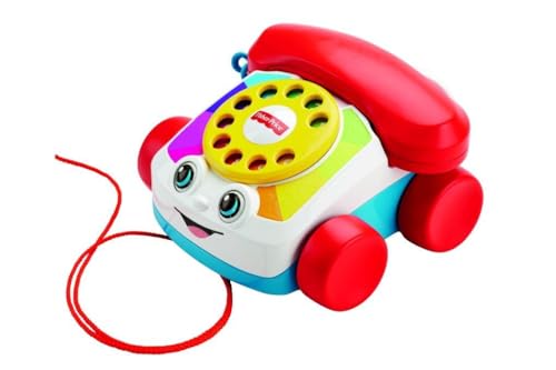 Fisher-Price Mon Téléphone Mobile Jouet bébé, Cadran factice Rotatif, pour Apprendre Les Chiffres et Les Couleurs, 12 Mois et Plus, FGW66 (Lot de 2)
