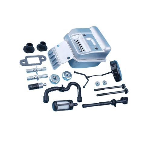 Silenciador de motosierra MS180 MS170 para reparar fugas de escape y falta de aceite 5