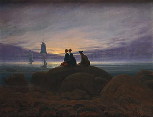 Affiche impression prints toile peinture murale Mer Baltique à Ruegen Friedrich 60x90cm