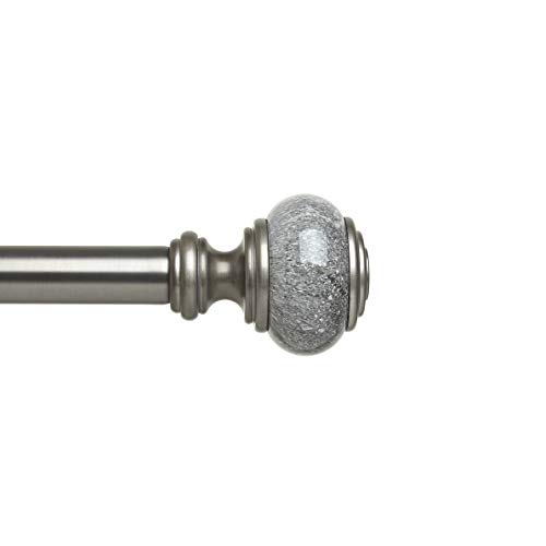 Umbra Marbello Curtain Rod for Window, 36 to 72 inches, Pewter