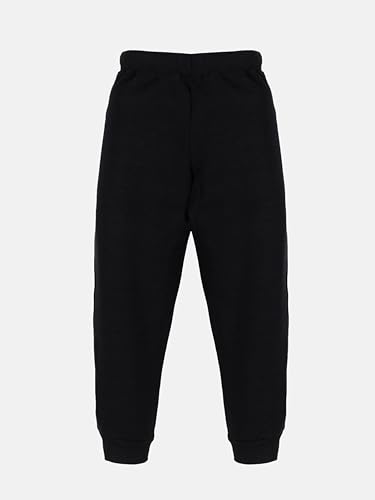 Image of KiddoPanti Boys Solid Fleece Track Pants | Cotton Poly Fleece Fabric | Ankle Length Bottom Rib | 2 Front Patch Pocket | Elastic Waist & Drawcord | Jogger Track Pants for Boys