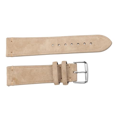 Bracelet de montre en cuir beige 20mm pour remplacer votre ancien bracelet