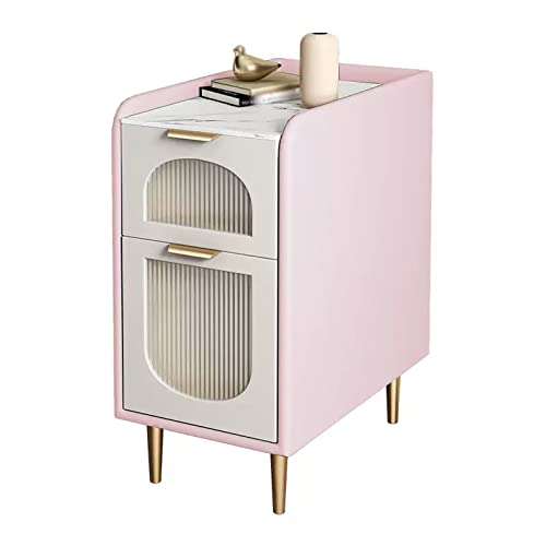 Table de chevet en bois moderne rose avec table de canapé d'appoint de salon - 2