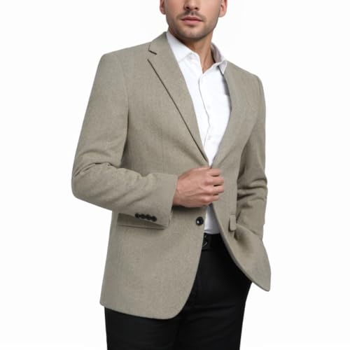 Cloudstyle Mens Casual 2 Buttons Slim Fit Jacket Lightweight Formal Business Blazer Sport Coat