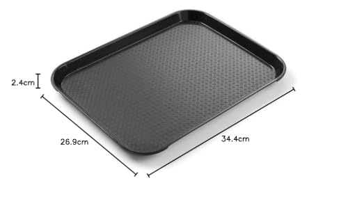 Bandeja para servir comida rápida y bebidas HENDI rectangular negra de cocina 6
