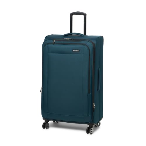 Image of Samsonite Saire LTE Softside Expandable Luggage with Spinner Wheels, Black, 3-Piece Set (Carry On /Medium /Large)