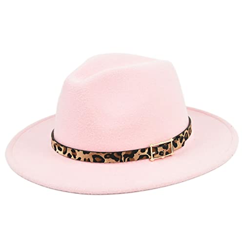 Unbekannt-Fedora-hat-Fedora-Wide-Women-s-Buckle-Belt-with-Cap-Boys-baseball-caps-10-years-old-Pink-one-size