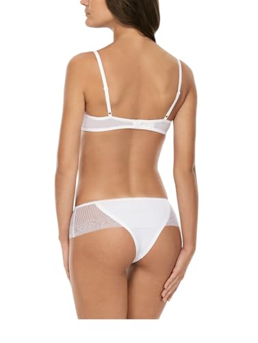 Catálogo de Braguitas y culottes para Mujer disponible en línea para comprar. 49 Lovable Braguitas Invisibles exclusivas a Culotte Brasiliano en Microfibra e Pizzo, Bianco (003/Bianco), 34