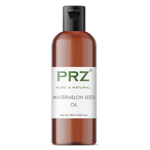 PRZ Watermelon Seed Cold Pressed Carrier Oil - Pure Natural & Therapeutic Grade Oil for Skin Care & Hair Care, 200 ml