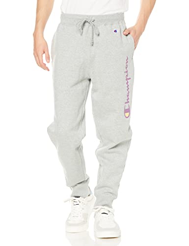 [チャンピオン] Cotton USA 裏起毛 スクリプトロゴ イージーパンツ ロングパンツ ベーシック C3-X212 メンズ オックスフォードグレー L