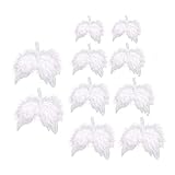 Aplicación del producto: perfecto para arreglos florales, decoraciones de boda, centros de mesa, joyería, decoraciones de sombreros o accesorios de disfraces. Ideal para fiestas, hogares, y especialmente para colgar decoraciones de árbol de Navidad.