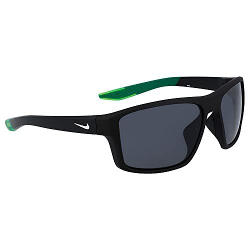 Nike Brazen Fury Rectangular Sunglasses, Matte Black, 60/17/130 + 14