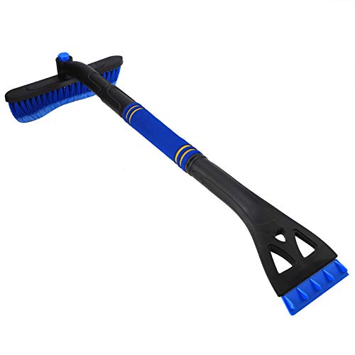 WPKD BLUEIY Rodillo de pelusa portátil lavable con cubierta, rodillo de pelusa pegajoso para cabello y ropa, azul, multifuncional 3 en 1, raspador de hielo para coche, herramienta de limpieza de pala