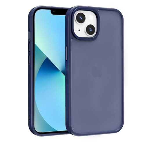 PinLiSheng �Ή� iPhone 13 mini �P�[�X �}�b�g ������ �����{�^�� �ϏՌ� ���ɗD�����G�� �w��h�~ �ČRMIL�K�i ���ϖh�~ �X�g���b�v�z�[���t�� �X�}�z�P�[�X (�u���[)