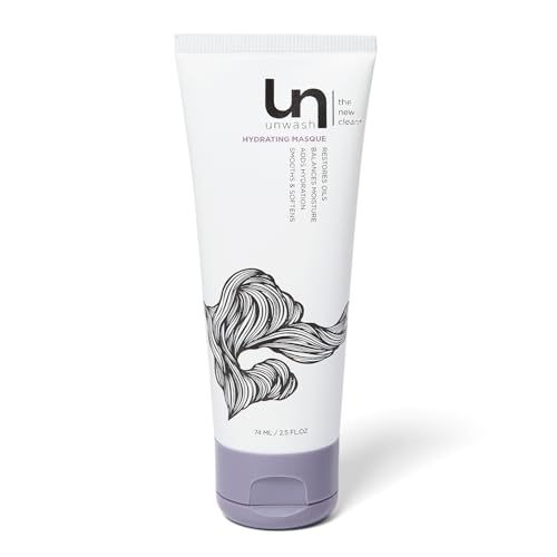 unwash Hydrating Hair Masque - Deep Conditioning & Restorative Hair Treatment for Damaged, Dry & Colored Hair, Sulfate & Paraben Free, Made w/Argan and Coconut Oils, 2.5 fl oz
