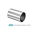 GLOKUUCA 304 Stainless Steel Foil Roll - 2 Pack Polished Finish Trim Strips Sheet Filler Fits for Industry Machinery - 0.5mm x 100mm x 1M (T x W x L)