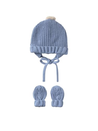 Mayoral Hat & mittens set for Baby-Boys Cloud