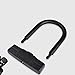 ZECHAO Waterproof Cover Bike U Lock,Anti-Hydraulic Shear 18mm Heat-Treated Lock Beam U-Lock for Mountain Bikes,Road Bikes,Motorcycles Anti-Theft Lock (Color : Black)