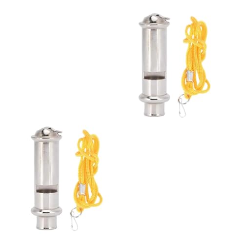 Silbatos de emergencia de acero inoxidable 6 pcs para entrenamiento de aves miniatura 6
