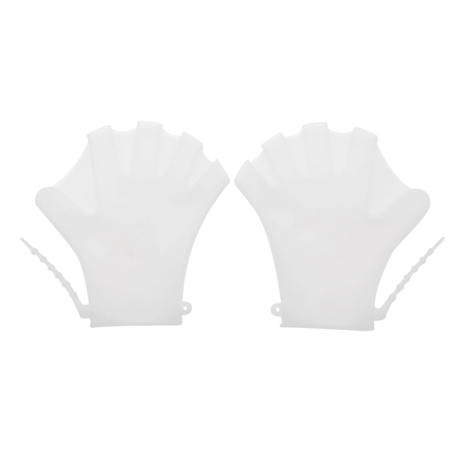 1 Paire de Gants Natation palmés, d'entraînement résistance à l'eau, plongée en Silicone, Mitaines