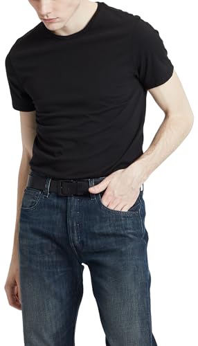 Levi's Slim 2-pack Crewneck Tee, T-shirt Uomo, Black + Black, L