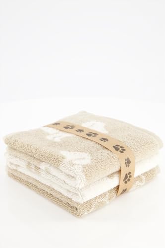 Cawö Seiftücher WE Love Dogs Mix 6249 3er Set Natur-Beige - 33