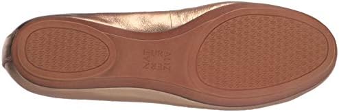 Naturalizer Womens Maxwell Round Toe Comfortable Classic Slip On Ballet Flats ,Light Gold Metallic Leather,6M | Image 3