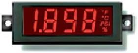 OSMLP-3EWRN Digital Panel Meter LCD Display 4-20mA Loop Powered Red Neg Window Mount
