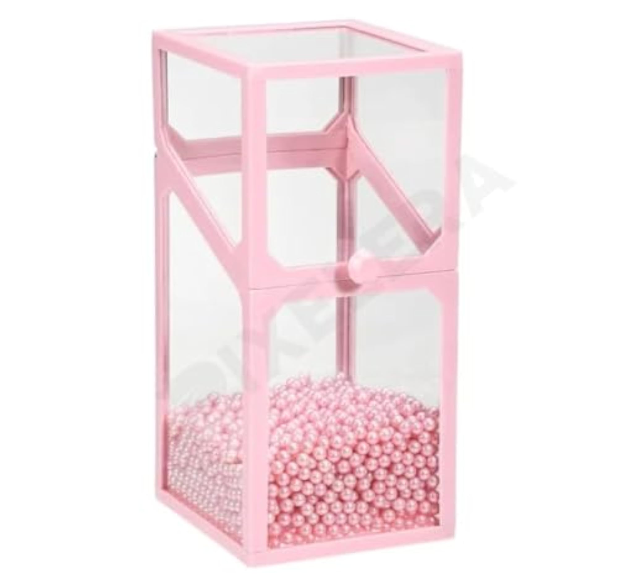 Glass Makeup Brushes Organizer with Lid