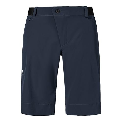 Schöffel Herren Shorts Style Keitele MNS, schnell trocknende Radlerhose mit radspezifischer Passform und 4-Wege-Stretch, Fahrradhose aus recyceltem Material, Navy Blazer, 56