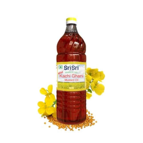 Sri Sri Tattva Premium Kachi Ghani Mustard Oil Bottle | 1L | Naturally Cholesterol Free | Cold Pressed Mustard Oil | Good for heart health | Free from Argemone Oil | Fortified with Vitamin A and D (B08K4NXTKG) Amazon Price History, Amazon Price Tracker