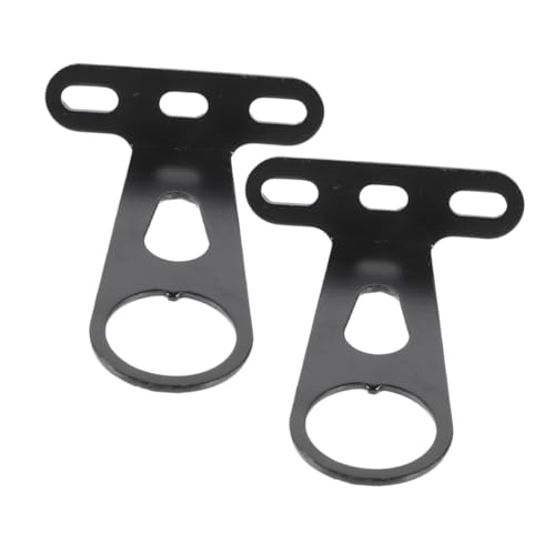 ERINGOGO 2個 自転車用前灯ブラケット 耐久性のある前叉 多機能バイクライトマウント 山地車 電動自転車対応 簡単取付で安定固定