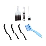 Rainway 7 pezzi pettine a lamelle, pettine per condensatore asciugatrice, spazzola per pulizia angoli con setole dure, spazzola per pulizia cucina, pettine per pulizia asciugatrice evaporatore