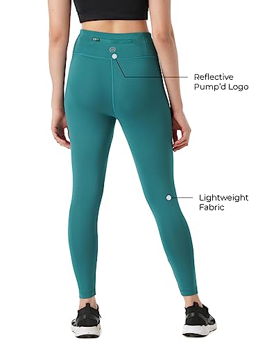 Image of PUMP'D Women's Stretchable Leggings with Back Pocket -Lightweight | Anti-Odor | Squat Proof | Dry Tech | Yoga Pants - Fitness Leggings, Multipurpose Track Pants, Gym Tights, Active Wear Lower