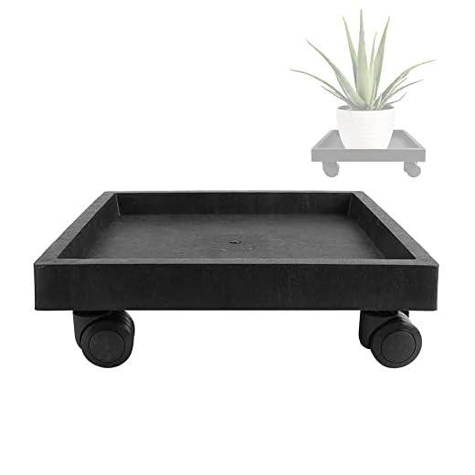 36cm/14inch Maceta Móvil para Maceta Maceta de Plástico Maceta Cuadrada Maceta Maceta Maceta Plataforma Rueda con Ruedas para Interior Y Exterior