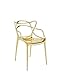 Kartell Masters Chair by Philippe Starck with Eugeni Quitllet, Pack of 2, Metallic Gold
