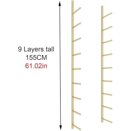 Soporte de pared para esterillas de yoga con diseño compacto 3